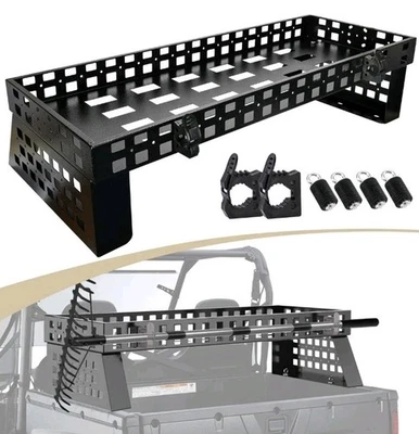 TOPOWN UTV Sobre Cama Estante de Carga con Abrazaderas para Herramientas, Panel Molle Laterales Sobre Cama Carga Foto 1 de 4
