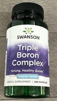 Suplemento mineral complejo triple boro Swanson Health Products - 250 unidades Foto 1 de 4