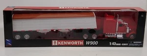 New Ray 15253 1:43 Scale Red Kenworth W900 Tractor Trailer - Picture 1 of 1