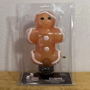 GINGERBREAD MAN LIGHT BULB COVER Christmas Decor NIB CHERRY DESIGNS NEW - Picture 1 of 7