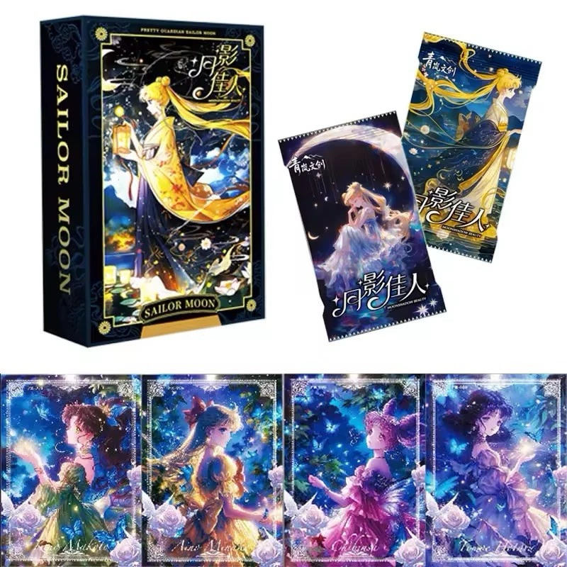 Jogo de cartas colecionáveis Sailor Moon pacote com 13 CCG Booster Box Moon Night - Imagem 1 de 4