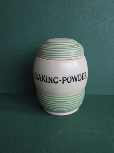 RARE T.G. Green Streamline BAKING - POWDER Small Jar ~ CUTE 4" - Picture 1 of 16