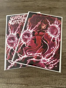 BRUJA ESCARLATA #1 (JUEGO VARIANTE VIRGEN/COMERCIO EXCLUSIVO AMANECER MCTEIGUE) ~ Marvel - Imagen 1 de 7