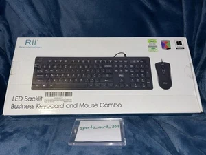 NEW Three Colors Backlit Keyboard and Mouse, Wired Keyboard and Mouse Combo, USB - Picture 1 of 13