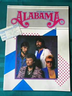 Alabama Vintage 1981 Concert Program with Used Ticket - Image 1 of 4