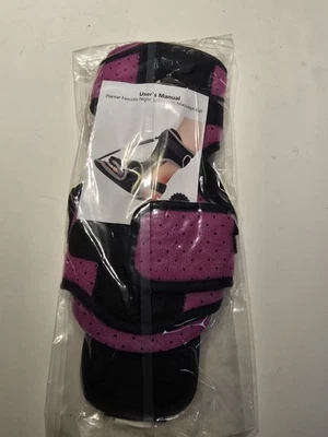Férula nocturna para fascitis plantar con bola de masaje, rosa y negro Foto 1 de 3