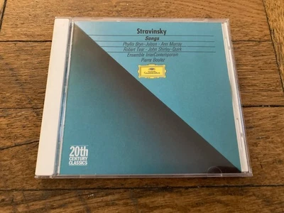Stravinsky: Songs Lieder (CD, 1982) Bryn-Julson / Murray / Tear / Quirk / Boulez - Image 1 of 3