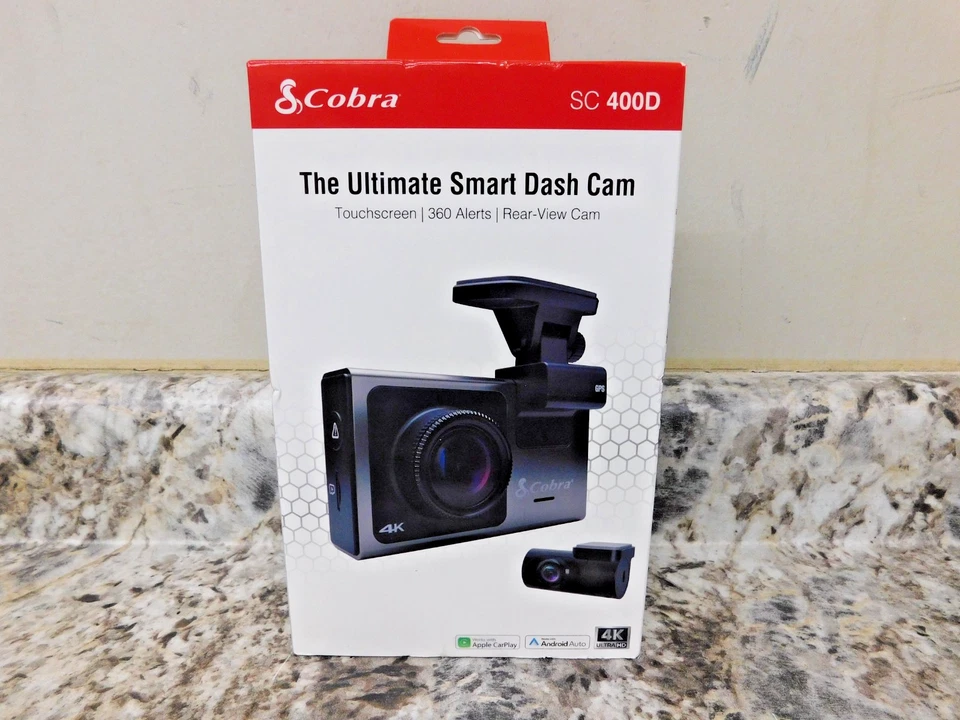 Cobra SC 400D Dash Cam with Front View Camera - Black (Sealed) - Image 1 of 1