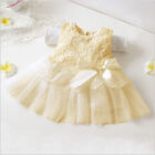 Newborn Girls Baby Lace Flower Dress Summer Infant Party Princess Clothes Dress