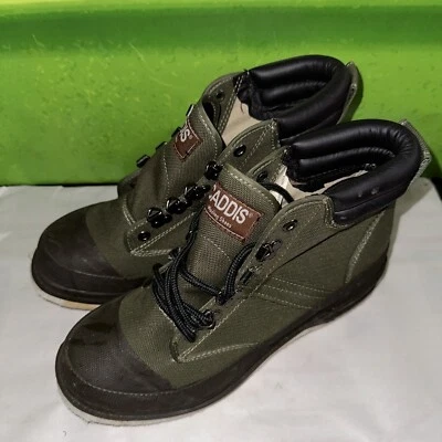 Botas Caddis Wading Shoes sola de feltro masculina tamanho 7 náilon superior. - Imagem 1 de 4