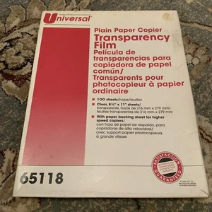 Universal Plain Paper Copier Transparency 65118 - Picture 1 of 2