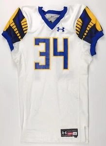 Under Armour Gameday Delaware Jetstream Football Jersey Mens L #34 White UF018JM - Picture 1 of 2