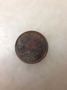 (JC) Sarawak 1/2 (Half) cent Rajah CV Brooke 1933 H - VF (3) - Picture 1 of 2