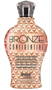 Devoted Creations BRONZE CONFIDENTIAL DHA Black Bronzer Tanning Lotion 12.25oz - Picture 1 of 1