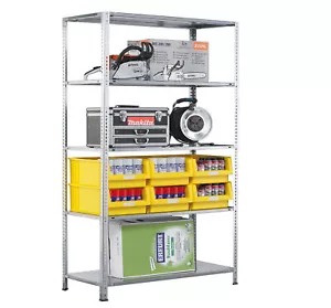 Grundregal Schraubregal Industriequalität 200x130x50 cm, 150 kg Tragkraft/Boden - Bild 1 von 5