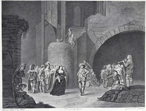 Gravure Antique Print Pieter van Mol DANSE FLAMANDE par Carl Guttemberg 1872 - Picture 1 of 2