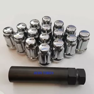 (16) Chrome ATV Locking Lug Nuts 10x1.25 some HONDA SUZUKI YAMAHA & more - Picture 1 of 15
