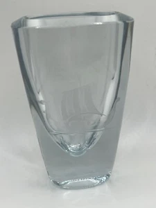 STROMBERGSHYTTAN MID CENTURY KUNST GLAS VASE SIGNIERT - WIKINGERSCHIFF 4,5" - Bild 1 von 10