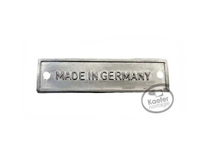 VW Split Oval Beetle Bug Made in Germany Plate Up to 1960 - Picture 1 of 1