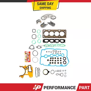 Full Gasket Set Bearings Rings Fit 09-11 Pontiac G3 Chevrolet Aveo 1.6L DOHC - Picture 1 of 12