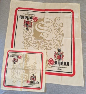 Svijany Brewery Czech Republic Cotton Towel or Small Tablecloth + Napkin, Unused - Picture 1 of 2