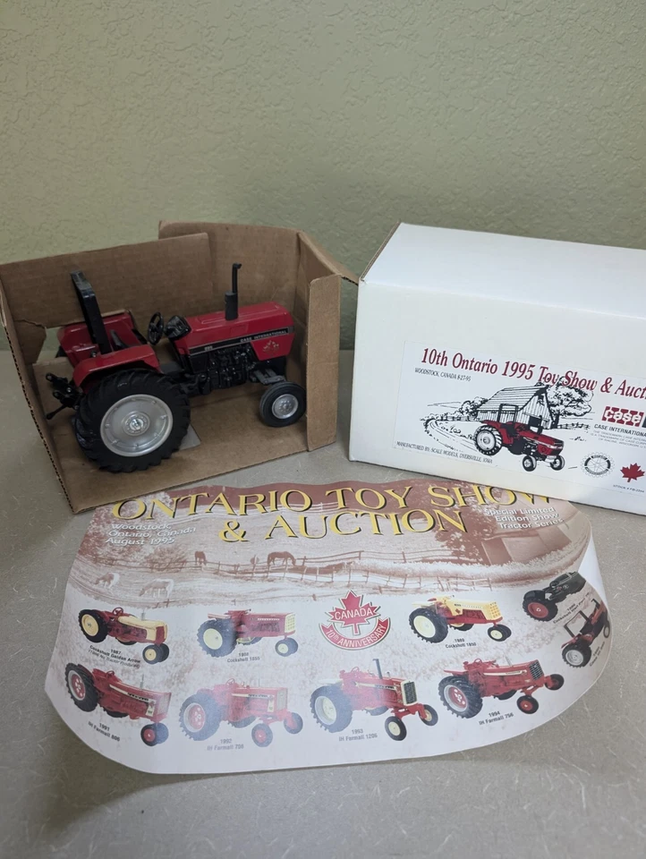 Case IH 695 Toy Tractor 1995 Ontario Toy Show 1/16 Scale Models FB-2354 NIB - Image 1 of 4