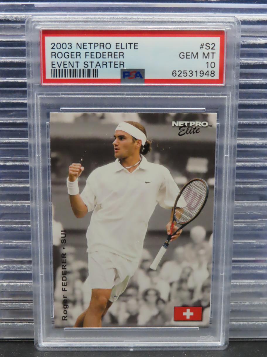 2003 Netpro Elite Series Event Edition Starter Roger Federer Rookie RC S2 PSA 10