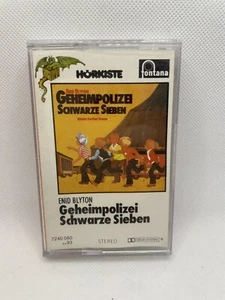 Geheimpolizei Schwarze Sieben Kassette Enid Blyton Fontana Hörspiel - Bild 1 von 3