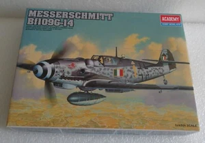 NEW ACADEMY MESSERSCHMITT BF109G-14 GERMAN WWII AIRPLANE 1:48 MODEL 1682 - Picture 1 of 4