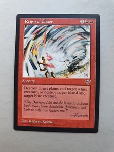 Reign of Chaos, MTG Mirage (1996) Uncommon Red Sorcery NM - Picture 1 of 2