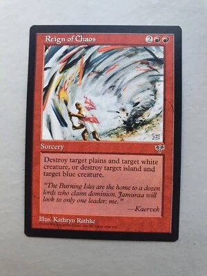 Reign of Chaos, MTG Mirage (1996) Uncommon Red Sorcery NM - Image 1 of 2