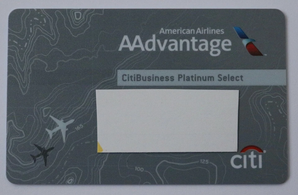 Expired Citi Bank Business Platinum American Airlines Airline Master Credit Card - Image 1 of 1