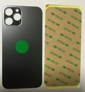 Back vetro Scocca Posteriore Per iPhone 12 Pro , Nero Grigio Siderale Foro BIG - Zdjęcie 1 z 1