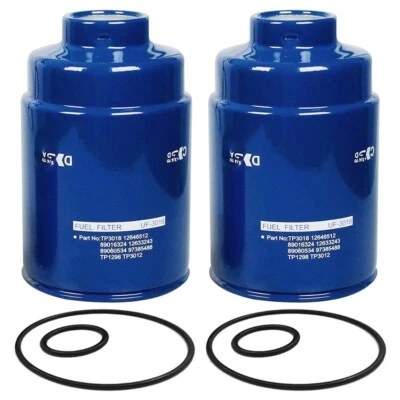 2x Filtro de Combustível Diesel para 6.6L Duramax 2001-2016 Chevy GMC Substituir TP3018 TP3012 - Imagem 1 de 4