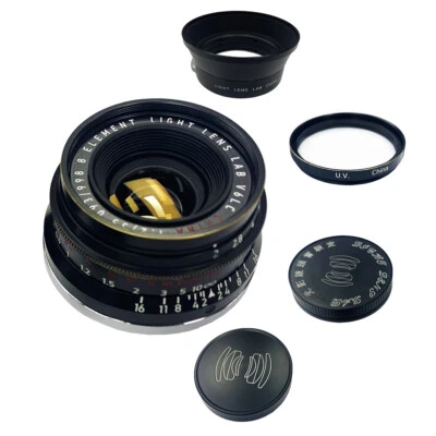 Light lens lab Lens 35mm F2 F/2 Brass black for Leica Summicron M Eight Element  - Image 1 of 4
