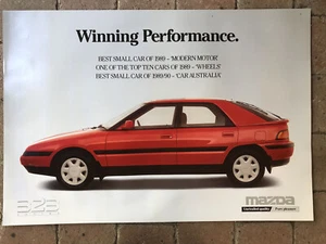 1990 MAZDA 323 ASTINA Australian Showroom Poster - Look Great Framed!!! - Picture 1 of 1
