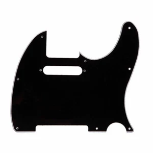 NEW PICKGUARD TELECASTER black 3ply pour guitare télé - Imagen 1 de 4