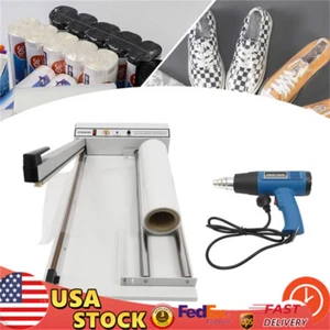 Pellicola termoretraibile avvolgitrice 24" sigillante avvolgitore con pistola termica 380 mm pellicola plastica per PP PE - Foto 1 di 24