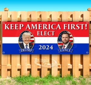 TRUMP VANCE 2024 MAGA FJB Banner Flag Sign Vinyl SB00074 - Picture 1 of 8