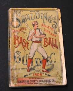*Original* Guía de béisbol de Spalding de 1909 - Imagen 1 de 10