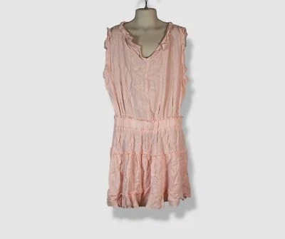 Vestido Vintage Havana Infantil Menina Rosa Babado Decote V Tamanho XL - Imagem 1 de 3