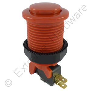Suzo Happ Competition 28 mm runder Arcade-Taster & Mikroschalter (rot) - MAME - Bild 1 von 2
