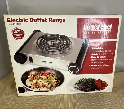 Better Chef Single Electric Buffet Range New 1000 Watts - Image 1 of 2