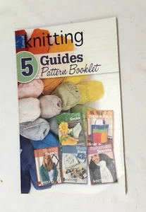 Liebe zum Stricken 5 Anleitungen Schnittmusterheft illustriert Socken Taschen Mütze Tücher - Bild 1 von 11