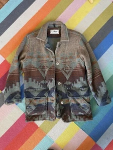 Chaqueta vintage LL Bean Wool Southwestern - Imagen 1 de 8