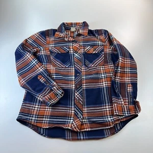 Duluth Folklore Flannel Button Up Shirt Womens Medium Plaid Pockets Outdoors - Picture 1 of 7