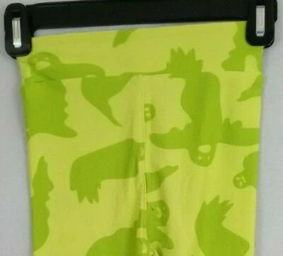 New LuLaRoe Leggings Lime Green With Ghosts Design Kids Size L/XL — 第 1/4 张图片