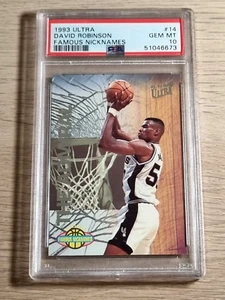 1993-94 Fleer Ultra Famous Nicknames #14 David Robinson PSA 10 - Picture 1 of 2