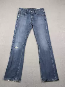 Levis 527 Jeans Herren 30 x 34 (30 x 33) Slim Bootcut Distressed Blau Denim - Bild 1 von 18