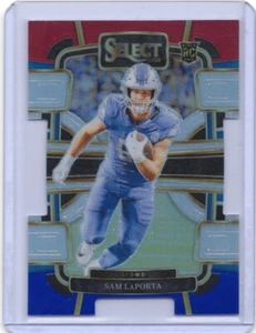 2023 Panini Select - Concourse Sam LaPorta #35 Red & Blue Prizm Die-Cut (RC) - Picture 1 of 2